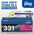 thumbnail image 3 of Brother - TN331M TN-331M Toner, 1500 Page-Yield -  Magenta, 3 of 8