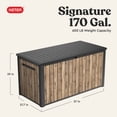thumbnail image 5 of Keter Signature Collection 170 Gal. Deck Box for Indoor/Outdoor Storage, 5 of 17