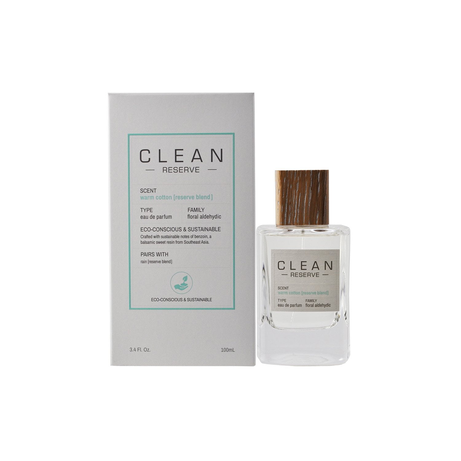 Clean Reserve Warm Cotton (Reserve Blend), Eau de Parfum, 3.4 fl
