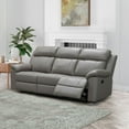 thumbnail image 7 of Manhattan 3-Piece Top-Grain Leather Reclining Set, 7 of 19