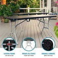 thumbnail image 5 of Lifetime 6-Foot Fold-In-Half Table Light Commercial, 80788, 5 of 12