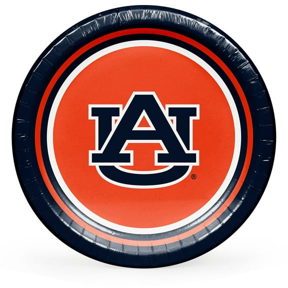 Collegiate Round Paper Plates, 10", 85 ct., Choose Your Team