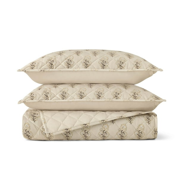 Member's Mark 3-Piece Printed Velvet Quilt Sets, Assorted