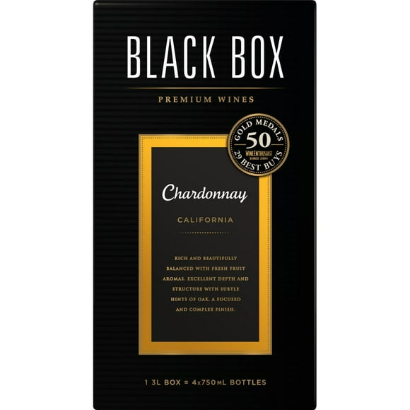 Black Box Chardonnay Wine, 3 L