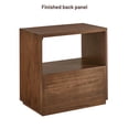 thumbnail image 9 of Bower Home Vegan Leather Top 2-Drawer Nightstand, 9 of 11