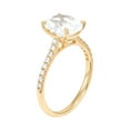 thumbnail image 2 of Oval Cut London Gemstone & 0.19 CT.T.W. Diamond Ring in 14K Gold, 2 of 7