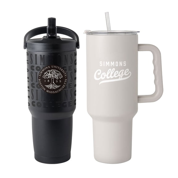 Logo Brands Simmons Falcons Stainless Steel Tumbler Set
