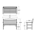 thumbnail image 7 of POLYWOOD Gulf Shores 48” Outdoor Bench, 7 of 7