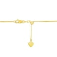 thumbnail image 2 of Adjustable Box Link Chain Necklace in 14K Gold, 0.70mm, 2 of 5