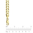 thumbnail image 3 of Curb Chain Necklace in Solid 14K Gold, 3 of 5