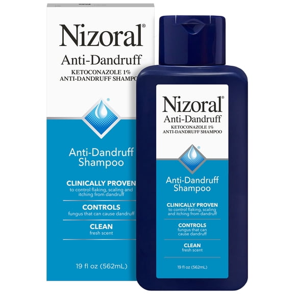 Nizoral Anti-Dandruff Shampoo with 1% Ketoconazole, Fresh Scent, 19 fl. oz.