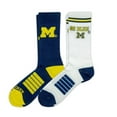 thumbnail image 2 of Michigan Wolverines Adult 2-Pack Crew Socks, 2 of 3