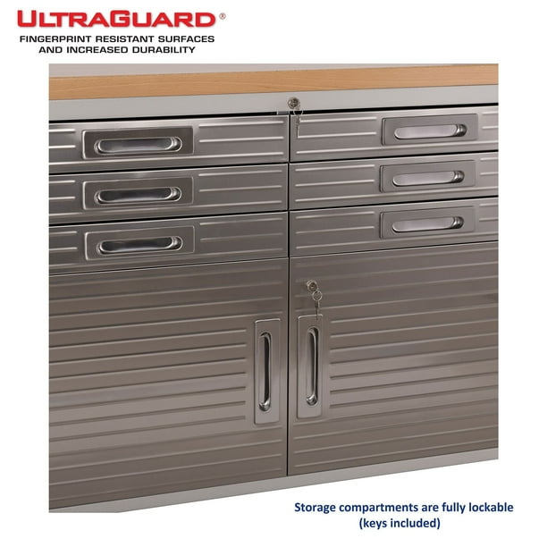 Seville Classics UltraHD 11 Drawer Rolling Workbench, 77