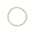 thumbnail image 1 of High-Polish Paperclip Chain Bracelet in 14K Yellow Gold, 1 of 8