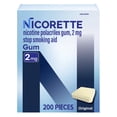 thumbnail image 1 of Nicorette Nicotine Gum, 2 mg, Original Flavored Stop Smoking Aid, 200 ct., 1 of 9