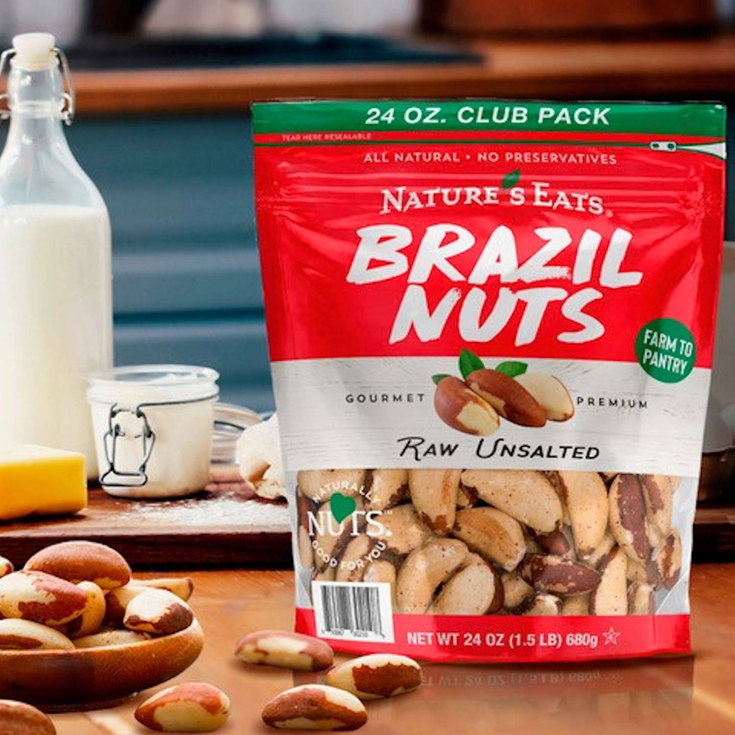 Nature's Eats Raw Unsalted Brazil Nuts 24 oz. - Samsclub.com