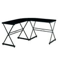 thumbnail image 4 of Techni Mobili L-Shaped Glass Computer Desk, Black, 4 of 7