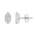 thumbnail image 1 of Lab Created Fancy Cut Diamond Stud Earrings in 14K Gold, 1 of 6