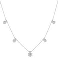 thumbnail image 6 of 1.45 CT. T.W. Diamond Floral Station Necklace in 14K Gold, 6 of 7