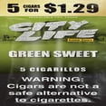 thumbnail image 2 of City Life Cigarillo Foil Pouch, Green Sweet Pre-Priced $1.29 for 5 cigars, 15 pack, 2 of 2