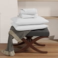 thumbnail image 2 of Purity Home 100% Organic Cotton Brushed Percale Sheet Set, Assorted Sizes, 2 of 7