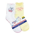 thumbnail image 4 of Limited Too Girls 6-Pack Lettuce Edge Quarter Crew Sock, 4 of 5
