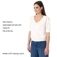 thumbnail image 5 of Sam Edelman Women's Short Sleeve V-Neck Sweater, 5 of 8