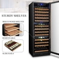 thumbnail image 12 of Lanbo 24 Inch 143 Bottle Triple Zone Wine Cooler Fridge, 12 of 16