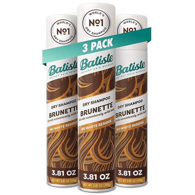 Batiste Brunette Dry Shampoo, 3.81oz, 3 pack
