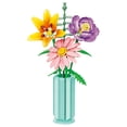 thumbnail image 2 of Brickcraft Bricktanicals Blush & Blooms Flower Bouquet Building Kit, 2 of 6