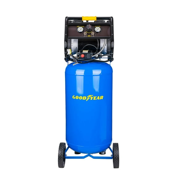 Goodyear 26 Gallon 175 PSI Super Quiet Oil Free Electric Vertical Air Compressor