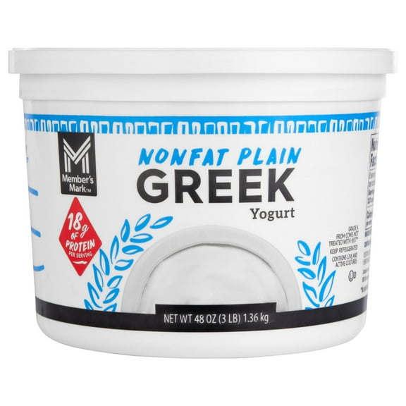 Member's Mark Nonfat Plain Greek Yogurt, 48 oz.