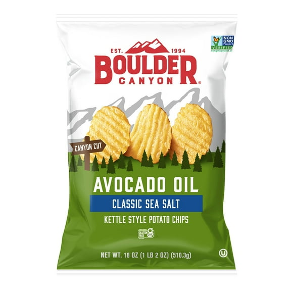 Boulder Canyon Avocado Oil Potato Chips, 18 oz.
