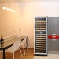thumbnail image 2 of Lanbo 24 Inch 165 Bottle Single Zone Wine Cooler Fridge, 2 of 16