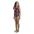 thumbnail image 1 of Hurley Girls 2-Piece Ruffle Tankini Swim Set, 1 of 8