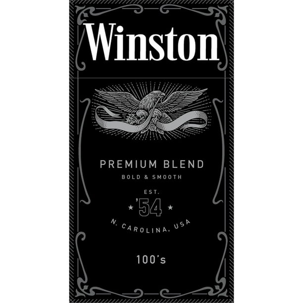 Winston Black 100s Box 20 ct., 10 pk