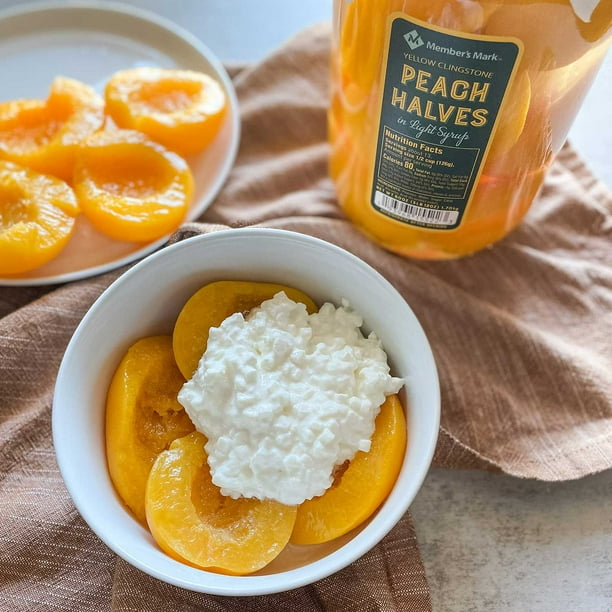 Member's Mark Yellow Clingstone Peach Halves in Light Syrup, 60 oz