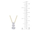 thumbnail image 4 of Lab Created Round Diamond 1.96 CT. T.W. Three-Stone Floating Pendant in 14K Gold, 4 of 5