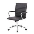 thumbnail image 6 of BOSS Office Contemporary Ribbed Style Mid-Back Arm Task Chair, 6 of 8