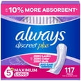 thumbnail image 1 of Always Discreet Incontinence Pads, Heavy Long, 117 ct., 1 of 10
