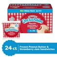 thumbnail image 4 of Smucker's Uncrustables Peanut Butter and Strawberry Jam Sandwiches, Frozen, 2.4 oz., 24 ct., 4 of 7