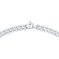 thumbnail image 4 of Amethyst & White Topaz Panther Chain Necklace in Sterling Silver, 4 of 7
