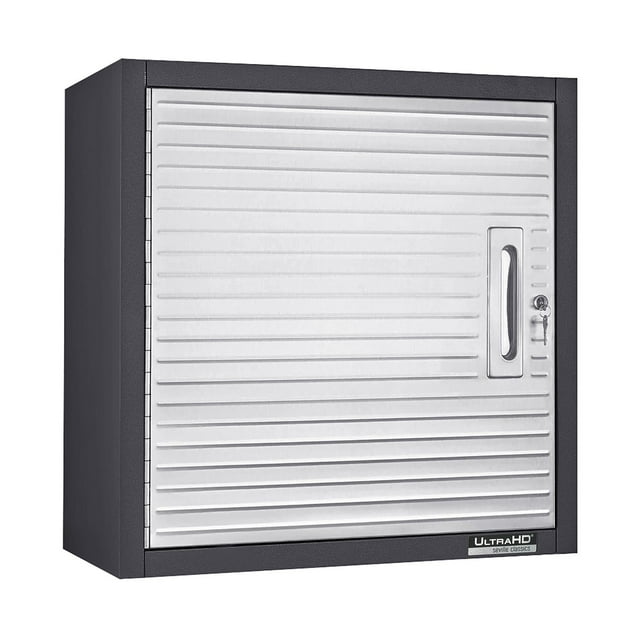 Seville Classics UltraHD Wall Storage Cabinet, 24" W x 12" D x 24" H