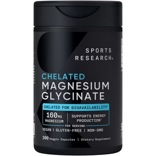 Chelated Magnesium Glycinate 160mg (200 veggie capsules) Sam's Club