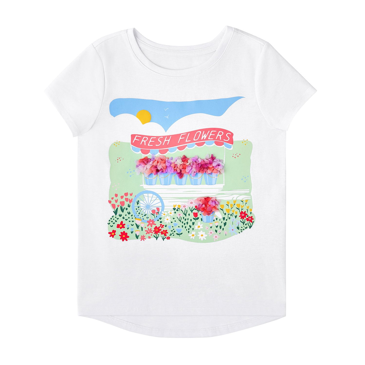 T-shirt Femme Marks And Spencer - Floral Multicolore - Taille 14 - Coton