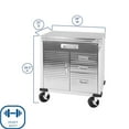 thumbnail image 2 of Seville Classics UltraHD 4-Drawer Rolling Cabinet, 28" W x 25" D x 34.5" H, 2 of 12