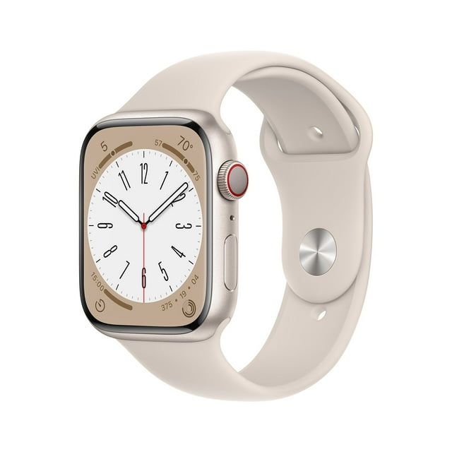 Apple Watch Series 8 GPS + Cellular 45mm Aluminum Case with Sport Band and Band Size