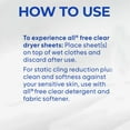 thumbnail image 3 of all Fabric Softener Dryer Sheets, Free Clear, 250 ct., 3 of 9