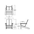 thumbnail image 7 of POLYWOOD Gulf Shores Modern Adirondack Chair, 7 of 7