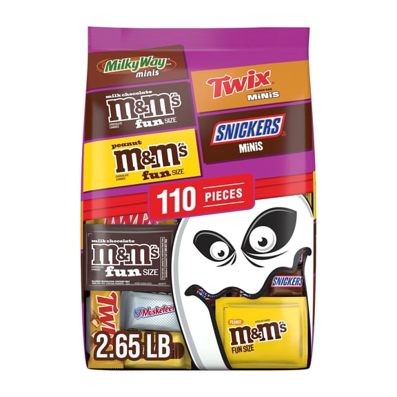 Mars Chocolate Halloween Candy Variety Bag, 110 pcs.